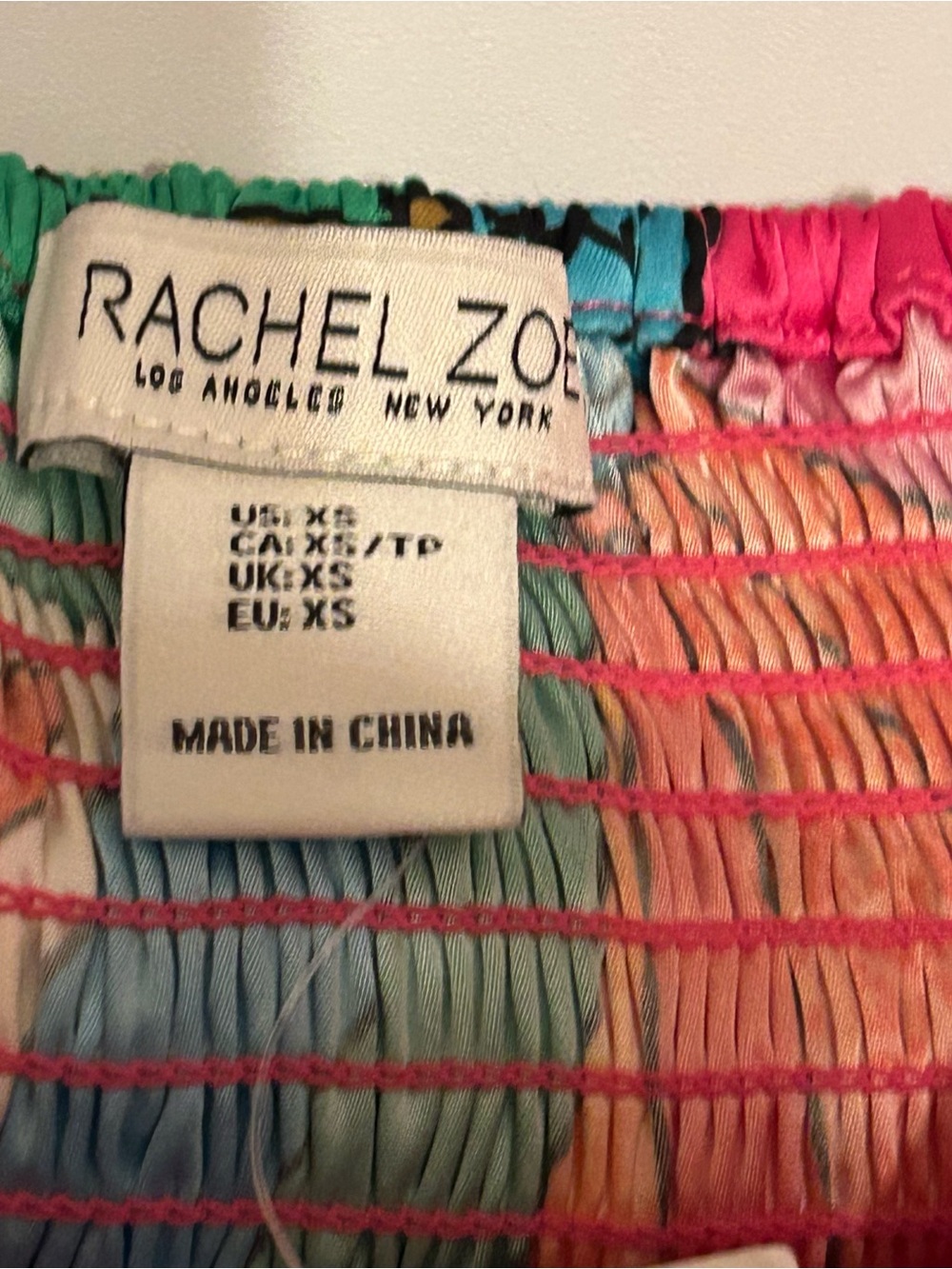 Rachel Zoe Multicolor Floral Satin Set - Bold Tropical Print - Picture 7 of 9